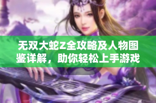 无双大蛇Z全攻略及人物图鉴详解，助你轻松上手游戏