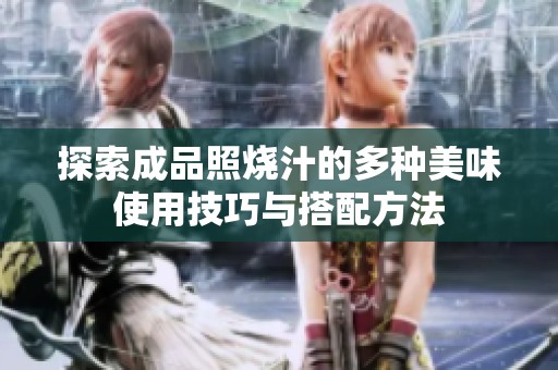 探索成品照烧汁的多种美味使用技巧与搭配方法