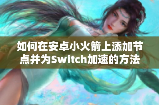 如何在安卓小火箭上添加节点并为Switch加速的方法解析