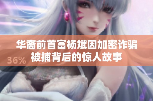 华裔前首富杨斌因加密诈骗被捕背后的惊人故事