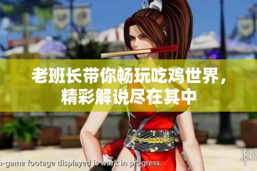 老班长带你畅玩吃鸡世界，精彩解说尽在其中