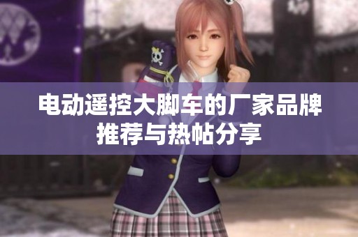 电动遥控大脚车的厂家品牌推荐与热帖分享
