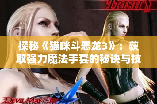 探秘《猫咪斗恶龙3》：获取强力魔法手套的秘诀与技巧