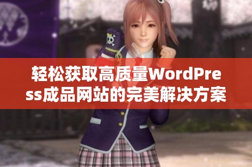 轻松获取高质量WordPress成品网站的完美解决方案