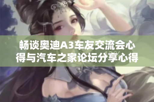 畅谈奥迪A3车友交流会心得与汽车之家论坛分享心得