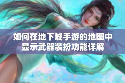 如何在地下城手游的地图中显示武器装扮功能详解