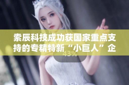 索辰科技成功获国家重点支持的专精特新“小巨人”企业认证