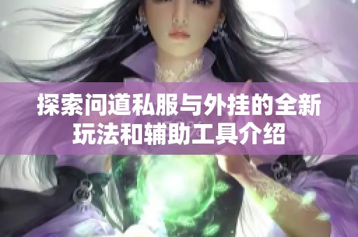 探索问道私服与外挂的全新玩法和辅助工具介绍