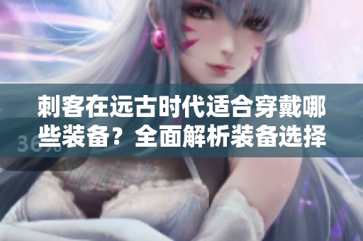 刺客在远古时代适合穿戴哪些装备？全面解析装备选择策略