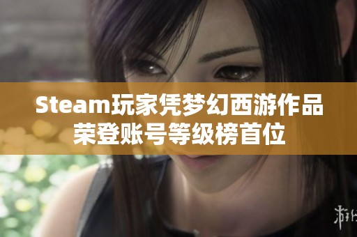 Steam玩家凭梦幻西游作品荣登账号等级榜首位