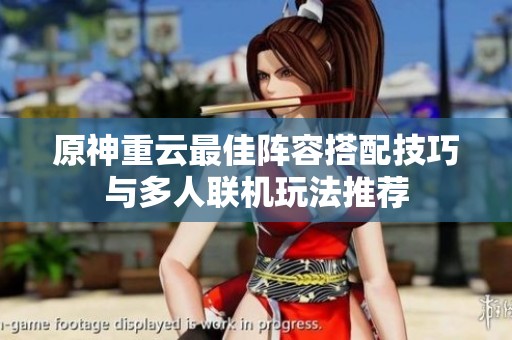 原神重云最佳阵容搭配技巧与多人联机玩法推荐