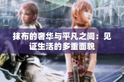 抹布的奢华与平凡之间：见证生活的多重面貌
