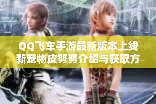QQ飞车手游最新版本上线新宠物皮努努介绍与获取方法