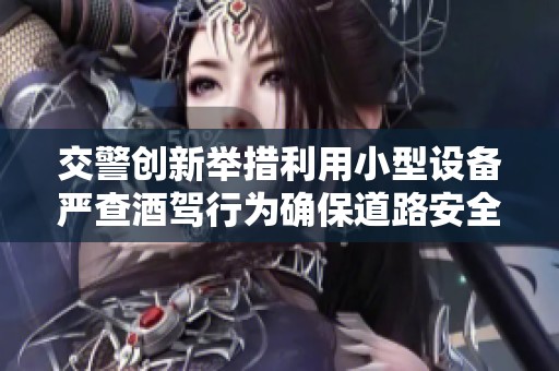 交警创新举措利用小型设备严查酒驾行为确保道路安全