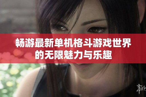 畅游最新单机格斗游戏世界的无限魅力与乐趣