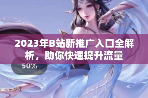 2023年B站新推广入口全解析，助你快速提升流量