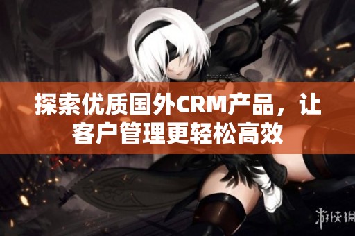 探索优质国外CRM产品，让客户管理更轻松高效