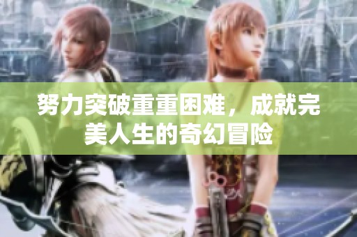 努力突破重重困难，成就完美人生的奇幻冒险