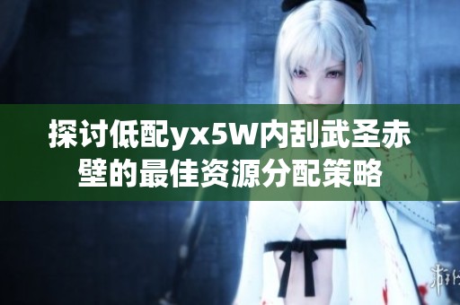 探讨低配yx5W内刮武圣赤壁的最佳资源分配策略