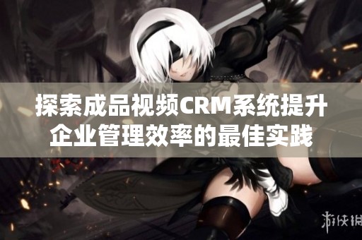 探索成品视频CRM系统提升企业管理效率的最佳实践