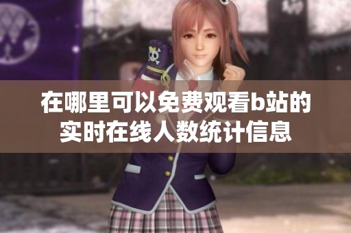 在哪里可以免费观看b站的实时在线人数统计信息