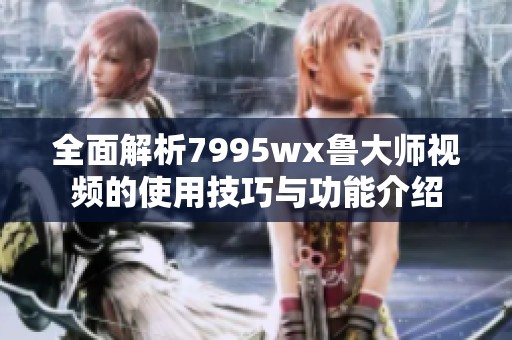 全面解析7995wx鲁大师视频的使用技巧与功能介绍
