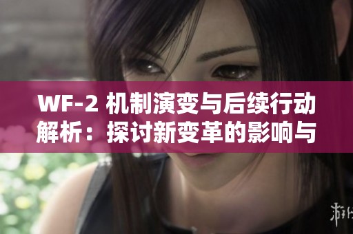 WF-2 机制演变与后续行动解析：探讨新变革的影响与展望