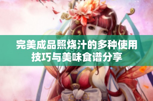 完美成品照烧汁的多种使用技巧与美味食谱分享