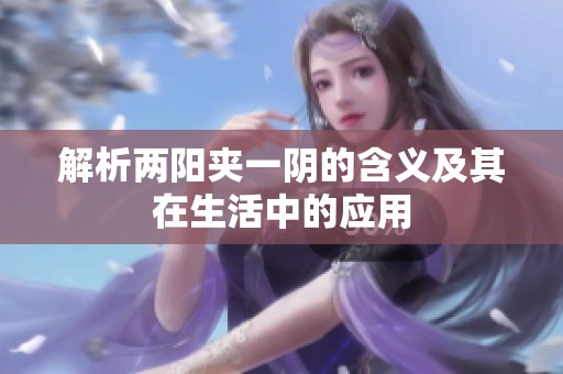 解析两阳夹一阴的含义及其在生活中的应用