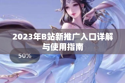 2023年B站新推广入口详解与使用指南