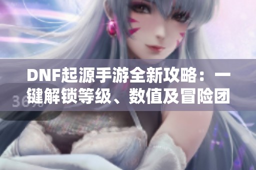 DNF起源手游全新攻略：一键解锁等级、数值及冒险团轻松查询技巧！