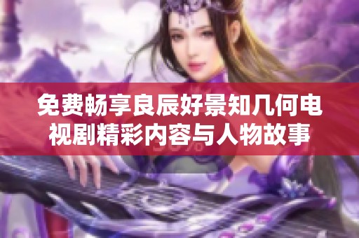 免费畅享良辰好景知几何电视剧精彩内容与人物故事