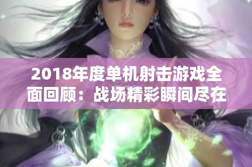 2018年度单机射击游戏全面回顾：战场精彩瞬间尽在屏幕之中