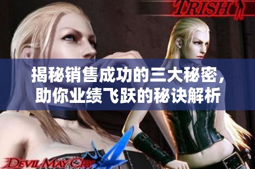 揭秘销售成功的三大秘密，助你业绩飞跃的秘诀解析