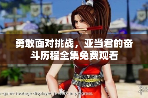 勇敢面对挑战，亚当君的奋斗历程全集免费观看