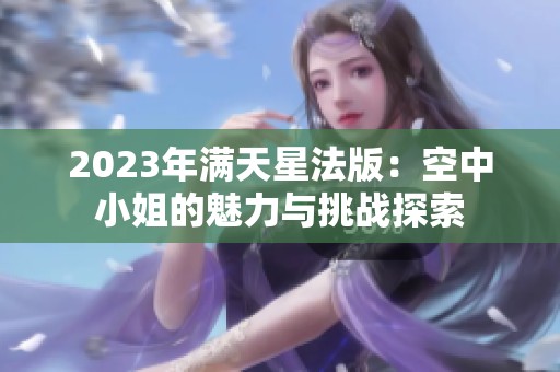 2023年满天星法版：空中小姐的魅力与挑战探索
