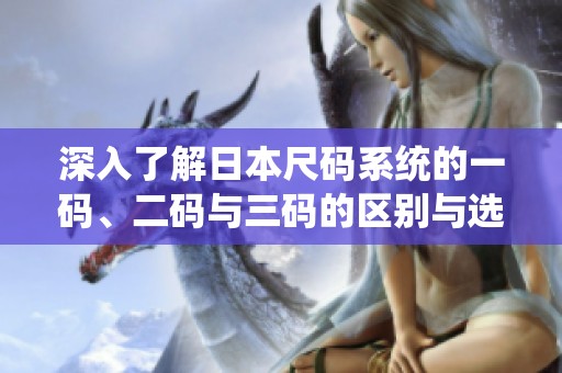 深入了解日本尺码系统的一码、二码与三码的区别与选择方法