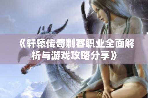 《轩辕传奇刺客职业全面解析与游戏攻略分享》