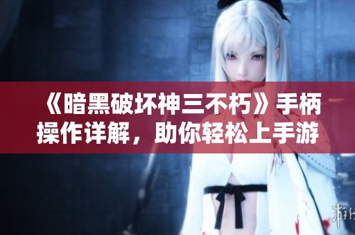 《暗黑破坏神三不朽》手柄操作详解，助你轻松上手游戏!