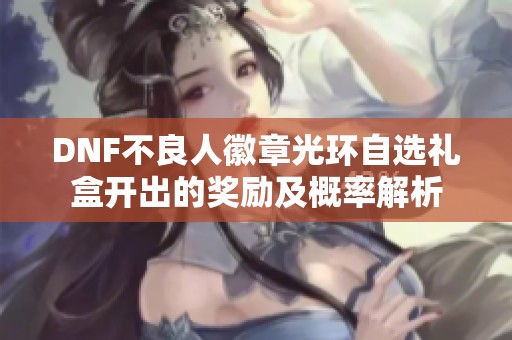 DNF不良人徽章光环自选礼盒开出的奖励及概率解析