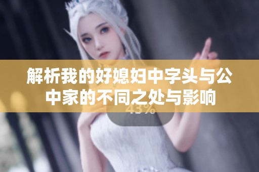 解析我的好媳妇中字头与公中家的不同之处与影响