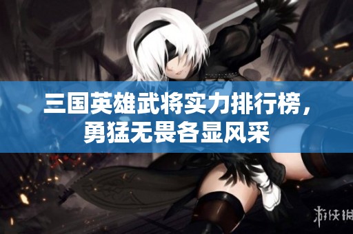 三国英雄武将实力排行榜，勇猛无畏各显风采