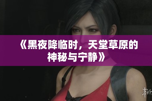 《黑夜降临时，天堂草原的神秘与宁静》