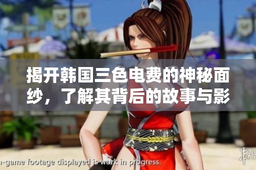 揭开韩国三色电费的神秘面纱，了解其背后的故事与影响