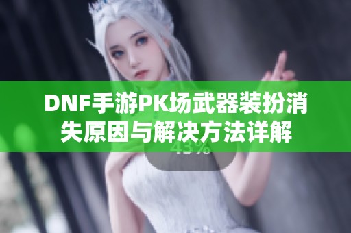 DNF手游PK场武器装扮消失原因与解决方法详解