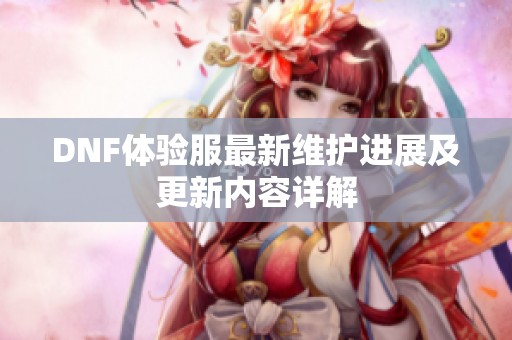 DNF体验服最新维护进展及更新内容详解