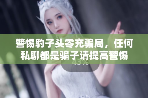 警惕豹子头零充骗局，任何私聊都是骗子请提高警惕