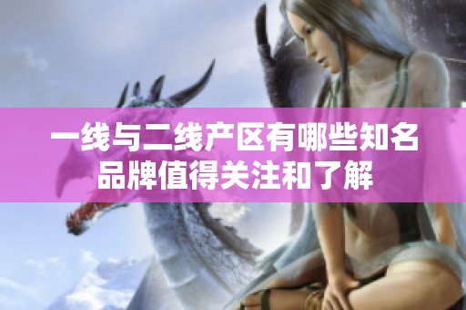 一线与二线产区有哪些知名品牌值得关注和了解