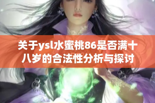 关于ysl水蜜桃86是否满十八岁的合法性分析与探讨