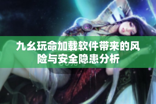 九幺玩命加载软件带来的风险与安全隐患分析